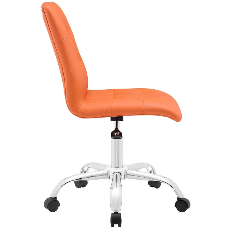 Chaise de bureau Prim sans accoudoirs à dossier mi-hauteur