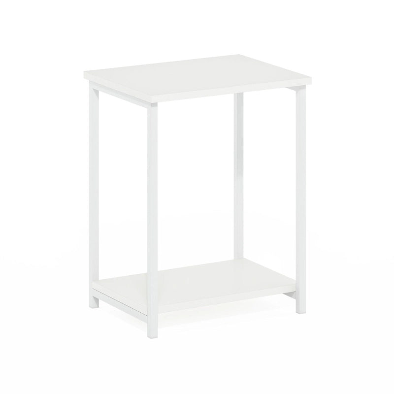 Table d'appoint industrielle simple avec cadre en métal, 1 pièce, expresso