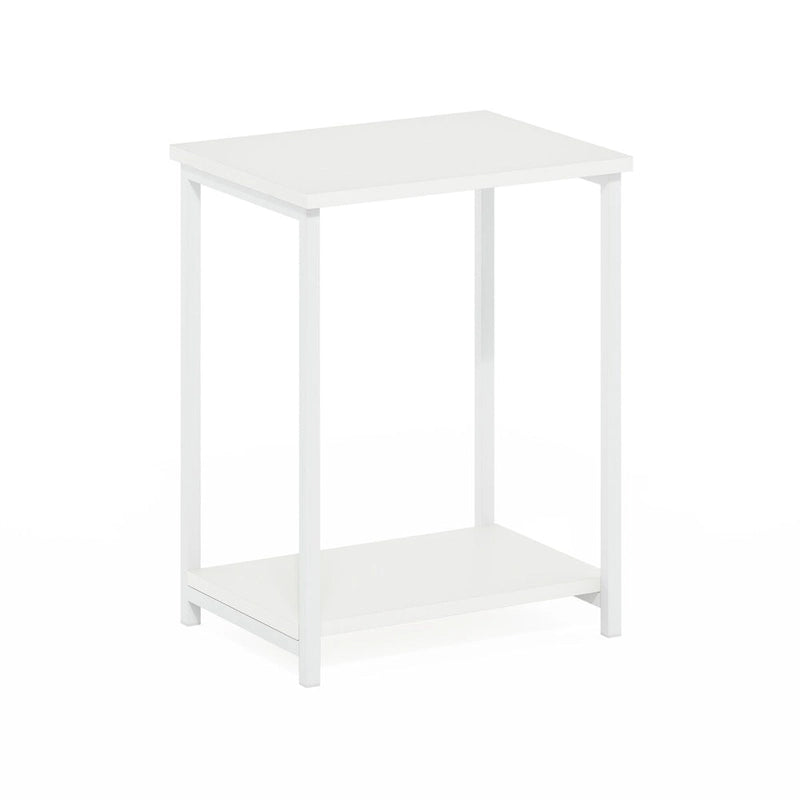 Table d'appoint industrielle simple avec cadre en métal, 1 pièce, expresso