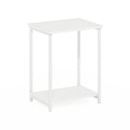 Table d'appoint industrielle simple avec cadre en métal, 1 pièce, expresso