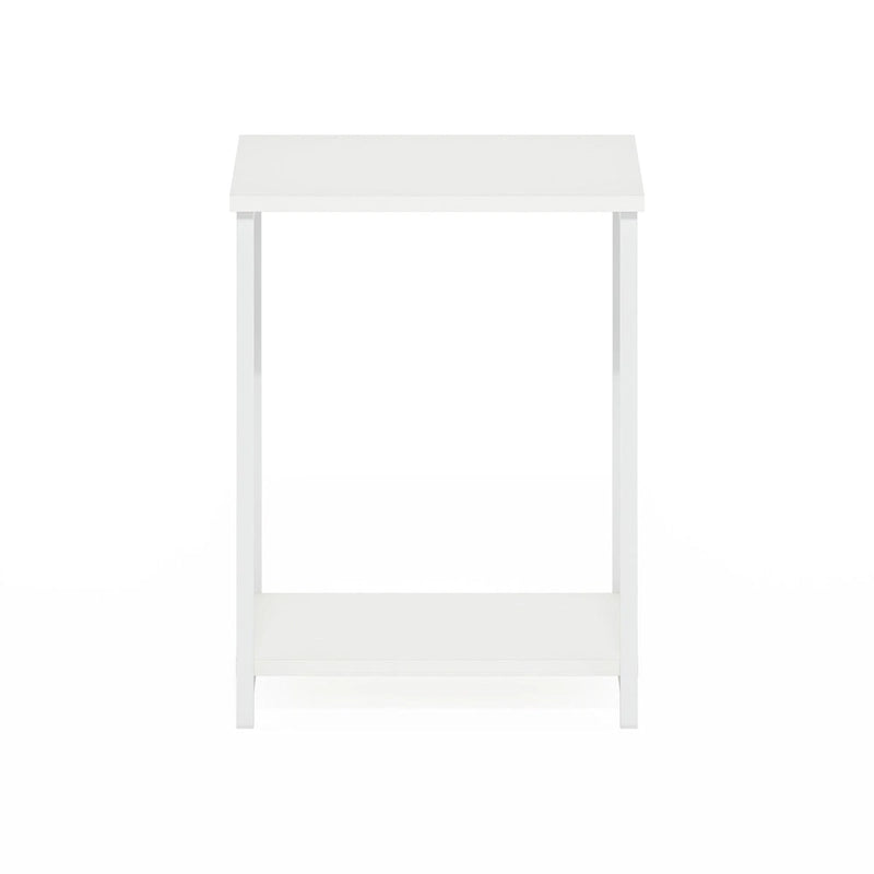 Table d'appoint industrielle simple avec cadre en métal, 1 pièce, expresso