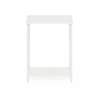 Table d'appoint industrielle simple avec cadre en métal, 1 pièce, expresso
