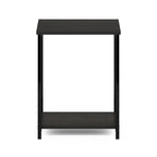 Table d'appoint industrielle simple avec cadre en métal, 1 pièce, expresso
