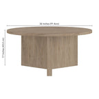 Table basse ronde Anders de 36 po de largeur - 36 po de largeur