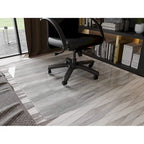 Tapis de chaise de bureau 46 x 36 en verre trempé pour la protection des sols durs