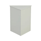 Meuble d'angle de salle de bain à 2 portes en bois avec étagères réglables (32 po)