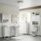 Armoire de rangement à deux portes RiverRidge Somerset avec tiroir et étagère réglable pour salle de bain et buanderie - Blanc - N/A