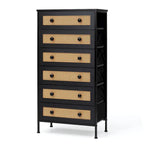 Commode de rangement de placard VredHom à 6 tiroirs en rotin PE