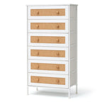 Commode de rangement de placard VredHom à 6 tiroirs en rotin PE